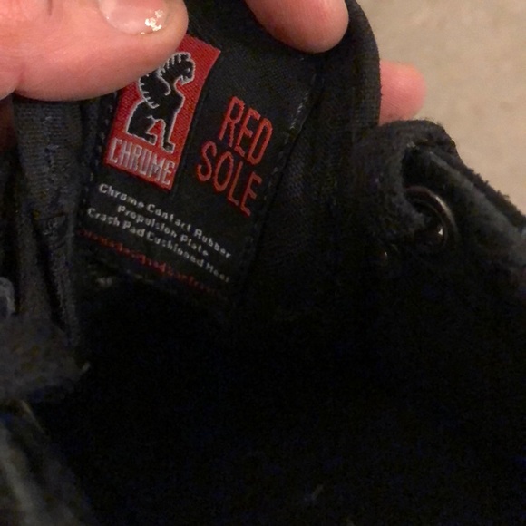 Chrome Black & Red Shoes - Women’s Size 8.5 - Picture 6 of 8